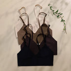 Ensemble de sous-vêtements sans couture soutien-gorge et string pour femmes