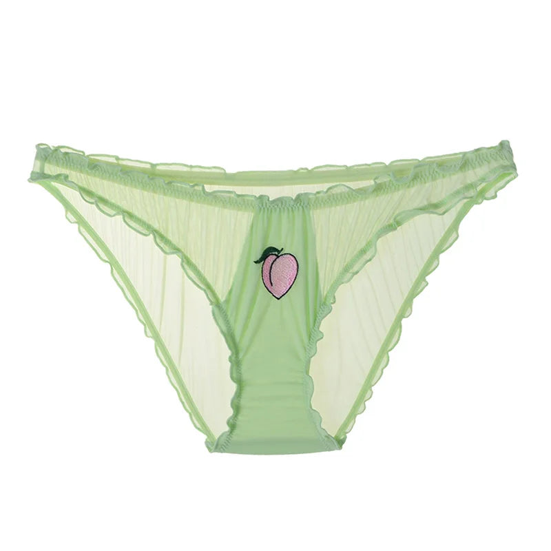 Culotte taille basse ornées de motifs fruités pour femmes