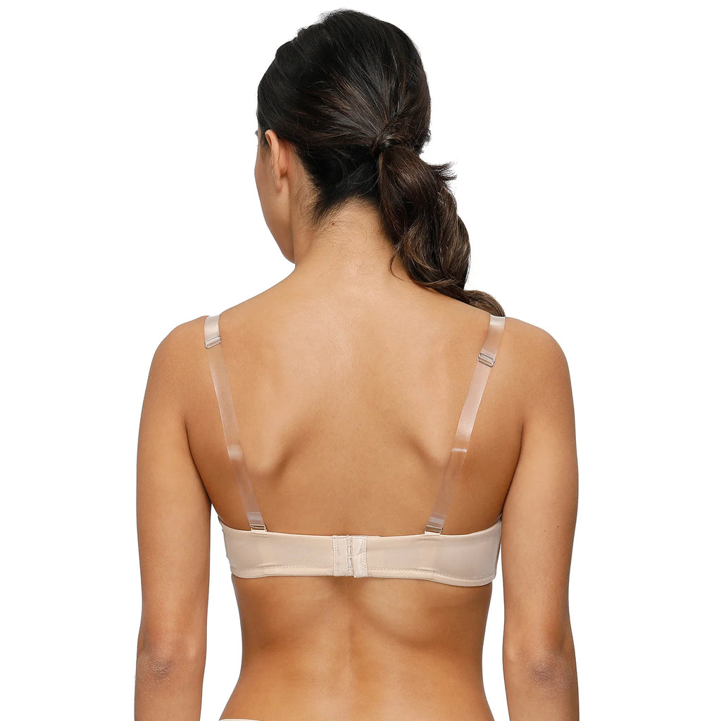 Soutien-gorge push-up rembourré à décolleté plongeant pour femmes