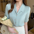 Chemise en mousseline de soie pour femmes