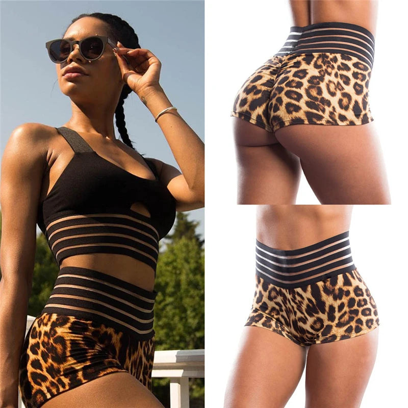 Short taille haute Push Up pour femmes