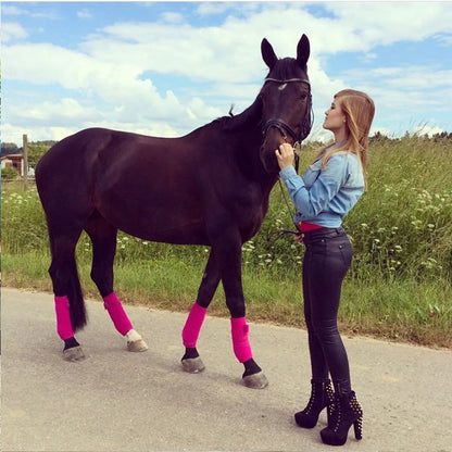Pantalon Ajusté en Similicuir à Fentes aux Chevilles