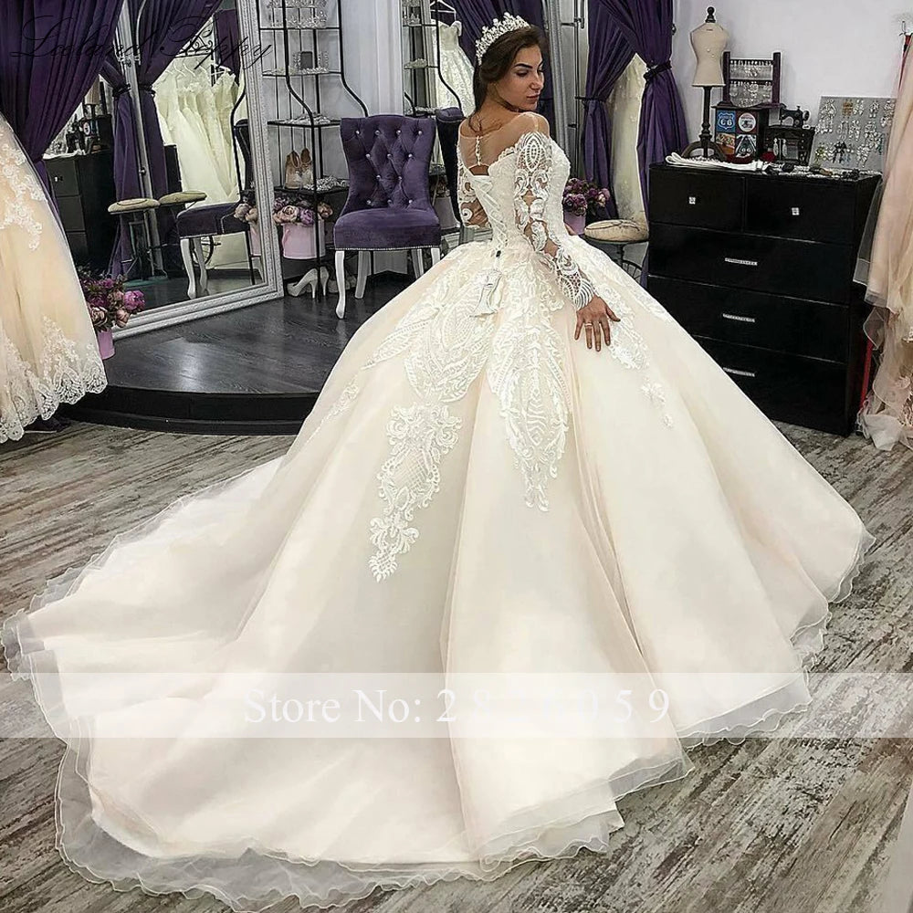 Robe de mariée en organza pour femmes