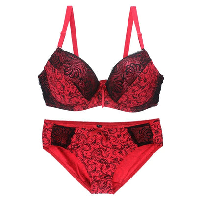 Ensemble Lingerie Femme – Soutien-Gorge Push-Up et Culotte