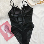 Body Push Up en dentelle transparente pour femmes