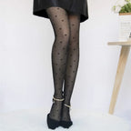 Collants classiques à pois pour femmes
