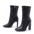 Bottines blanches en cuir PU de haute qualité pour femmes