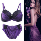 Ensemble de lingerie soutien gorge Push-Up et culotte pour femmes