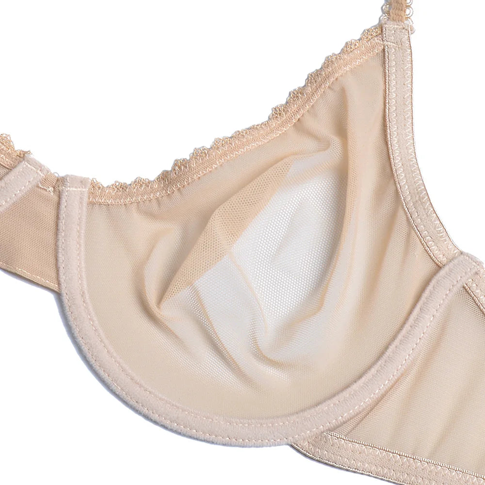 Soutien-gorge en maille transparent ultra mince  pour femmes