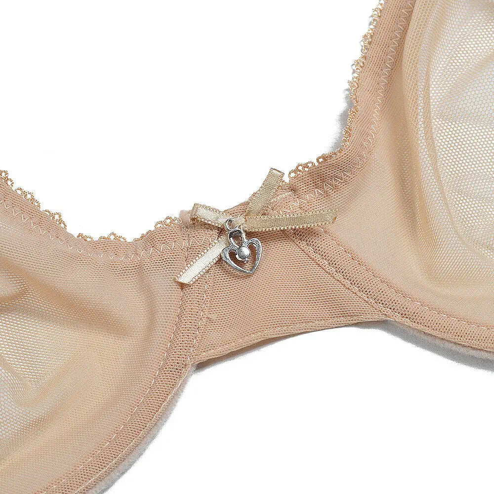 Soutien-gorge en maille transparent ultra mince  pour femmes