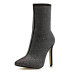 Bottines à bout pointu pour femmes