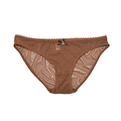 Lingerie en maille transparente à armatures
