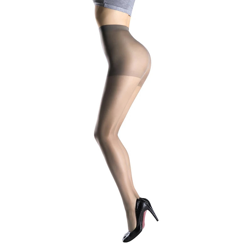 Collants transparents en Nylon et Polyester pour femmes