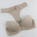 Ensemble de soutien-gorge Push UP en coton et Polyester pour femmes,