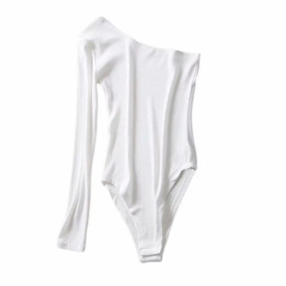 Body Asymétrique Femme – Une Manche Longue