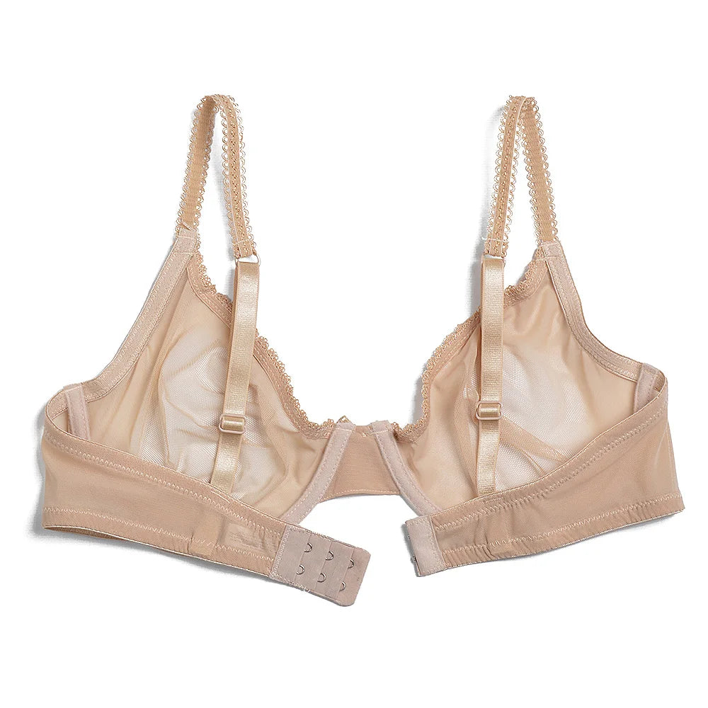 Soutien-gorge en maille transparent ultra mince  pour femmes