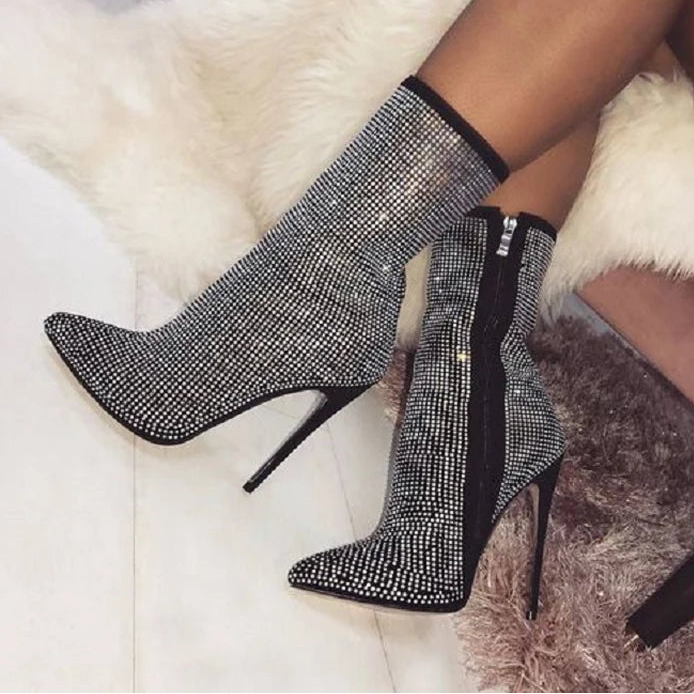 Bottines à bout pointu pour femmes