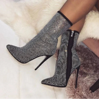 Bottines à bout pointu pour femmes