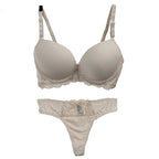 Ensemble de soutien-gorge Push UP en coton et Polyester pour femmes,