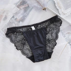 Culotte transparente en dentelle et sans couture pour femmes