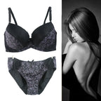 Ensemble de lingerie soutien gorge Push-Up et culotte pour femmes