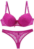 Ensemble de soutien-gorge Push Up en dentelle pour femmes