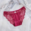 Culotte transparente en dentelle et sans couture pour femmes
