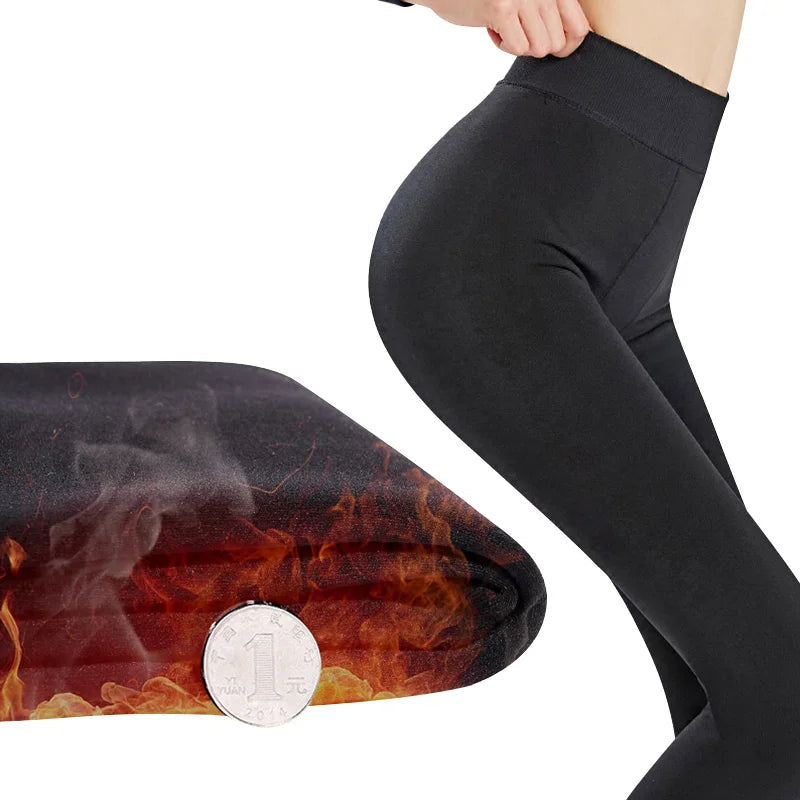 Lot de 2 leggings chauds pour femmes