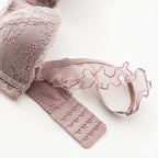 Ensemble culotte et soutien-gorge push-up en dentelle à volants sexy pour femmes