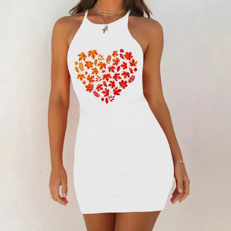 Chemise de nuit à motifs graphiques pour femmes