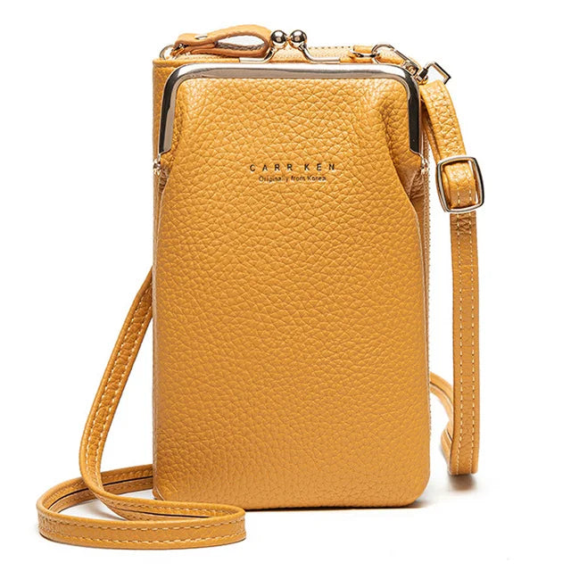 Sacs à bandoulière pour téléphone portable en cuir PU pour femmes