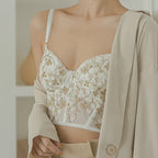 Soutien-gorge brodé en dentelle pour femmes