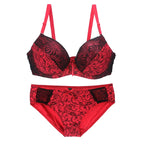 Ensemble soutien-gorge Push Up avec culotte assorti pour femmes