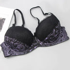 Soutien-gorge à lacets brodés pour femmes