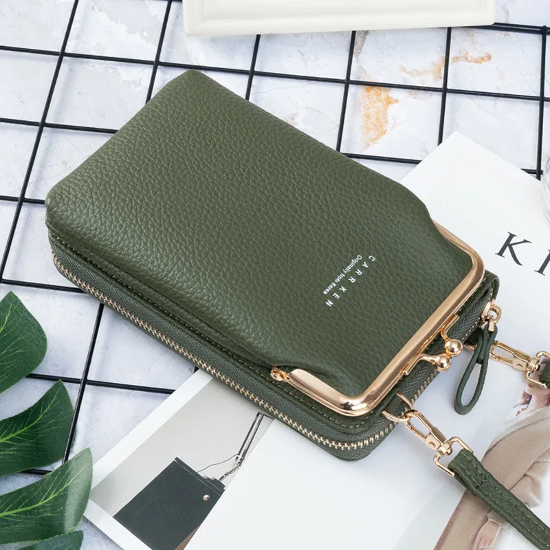 Sac à main en cuir PU pour pour téléphone portable pour femmes