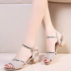 Sandales à talons carrés pour femmes
