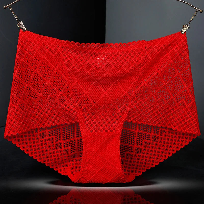 Culotte en dentelle transparente pour femmes