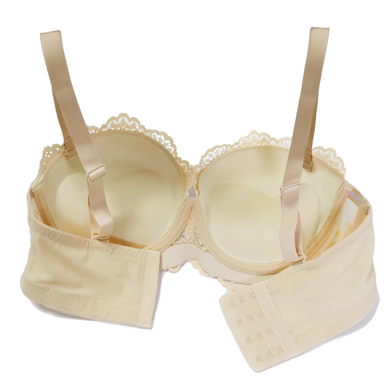 Soutien-Gorge Push Up, en dentelle respirante pour femmes