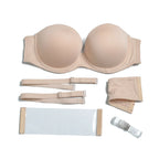 Soutien-gorge sans bretelles en silicone convertibles ajustés pour femmes