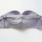 Soutien-gorge push-up sans bretelles en V profond pour femme