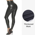 Leggings en cuir PU pour femmes