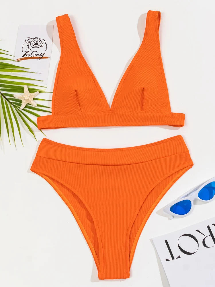 Maillot de bain deux pièces push-up brésilien pour femmes