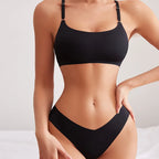 Ensemble de soutien-gorge sans couture et culotte sans fil pour femmes