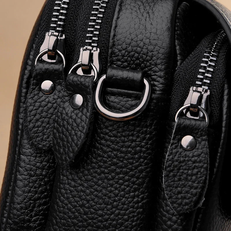 Sac à main en cuir véritable pour femmes