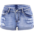 Short déchiré en jean pour femmes