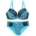 Ensemble soutien-gorge Push Up avec culotte assorti pour femmes