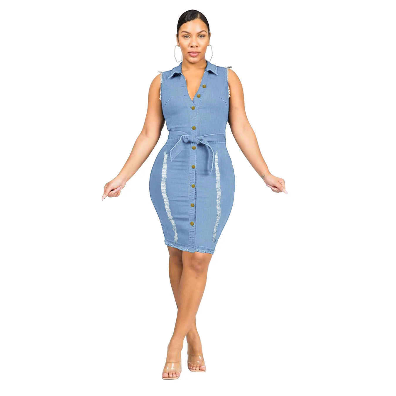 Robe en jean décontractés pour femmes