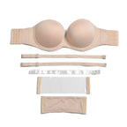 Soutien-gorge sans bretelles en silicone convertibles ajustés pour femmes