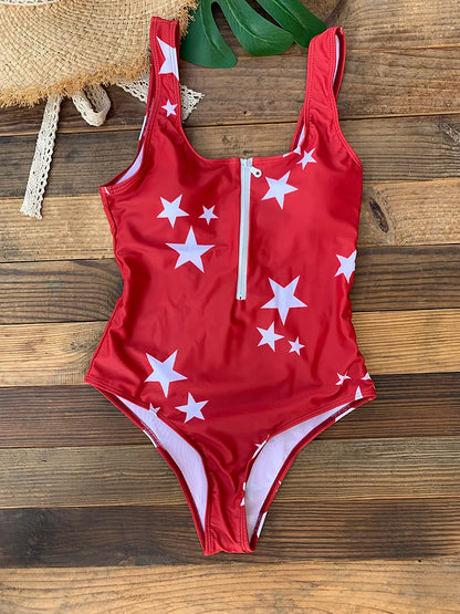 Maillot de Bain 1 Pièce Femme – Zip et Dos Nu