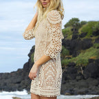 Robe de plage en dentelle au crochet pour femmes